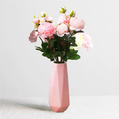 Ceramic Vase, 7.4 Inch for Pampas Calla Lily Tulip, Flower Vase Minimalism Style for Modern Table Shelf Home Decor, Fit for Housewarming, Weddings, Birthday, Christmas, Thanksgiving, New Year